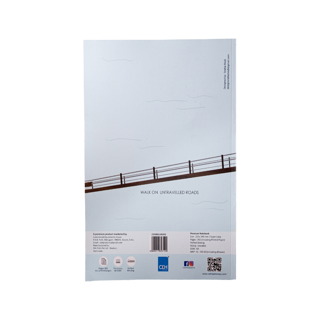 CEH Premium Notebook | Super Long I Size 215x340 | 60 GSM |392 pages | Unruled